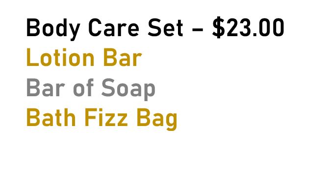 Body Care Gift Set - Bath Fizz Bag Option