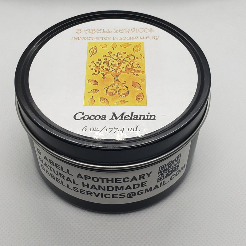 8 ounce black candle tin