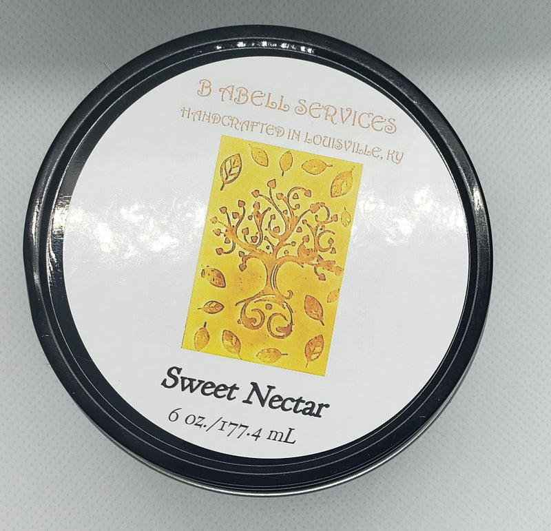 8 ounce black candle tin